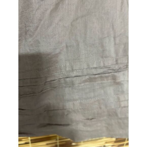 Ann Taylor Loft 100% Cotton Tan Skirt Side Zip Size 8 - Picture 5 of 6